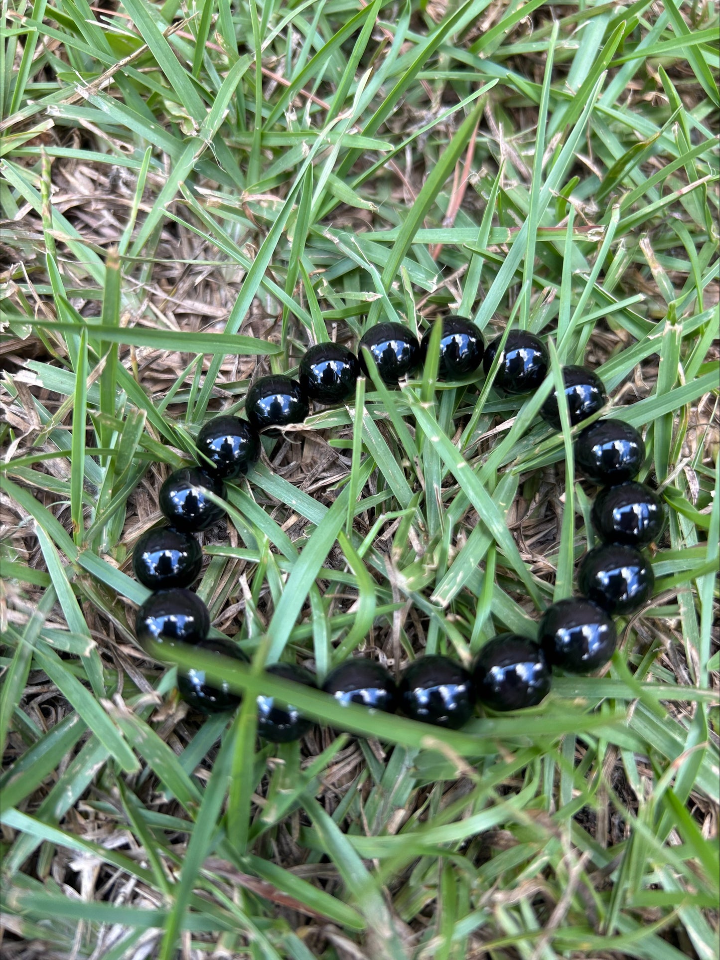 Rainbow Sheen Obsidian Bracelet