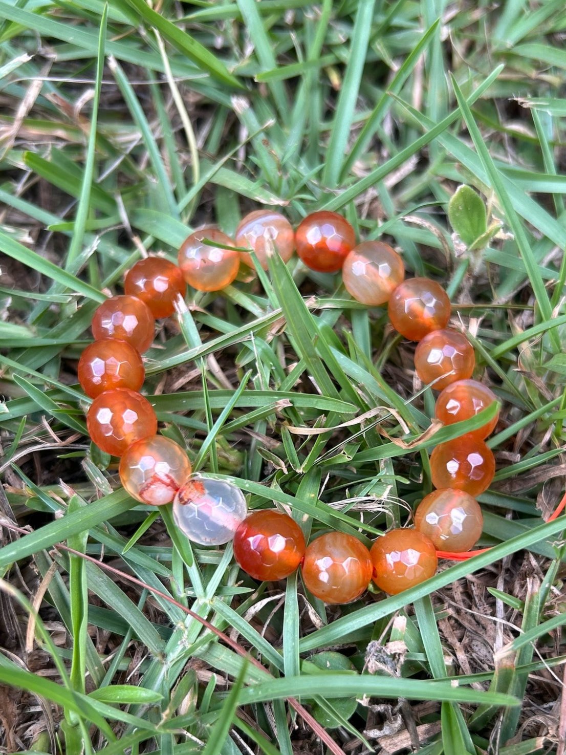Faceted Carnelian Bracelet
