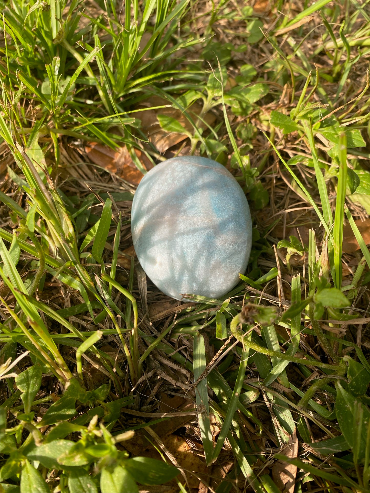 Blue Trolleite Palm Stone