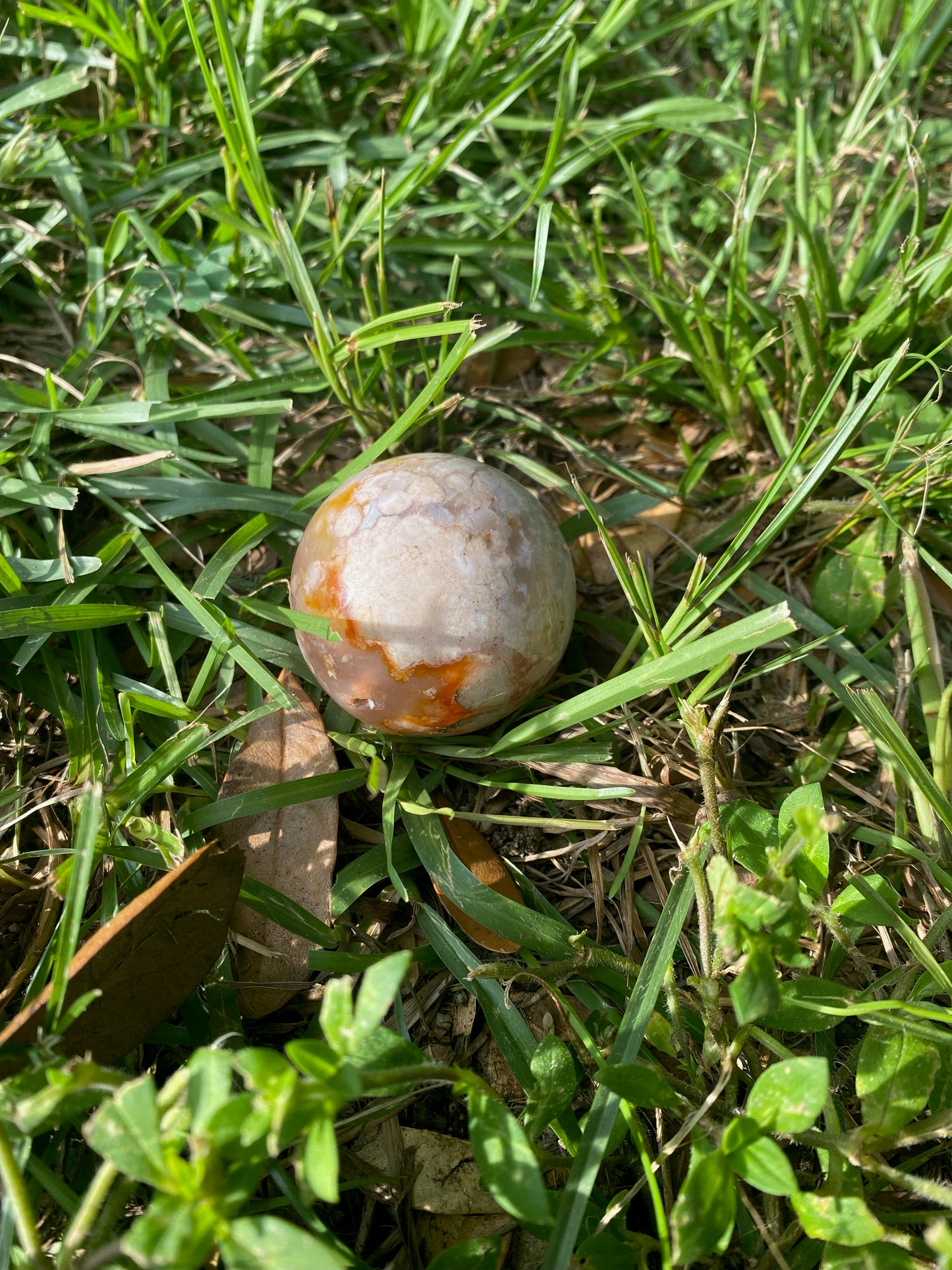 Flower Agate Sphere