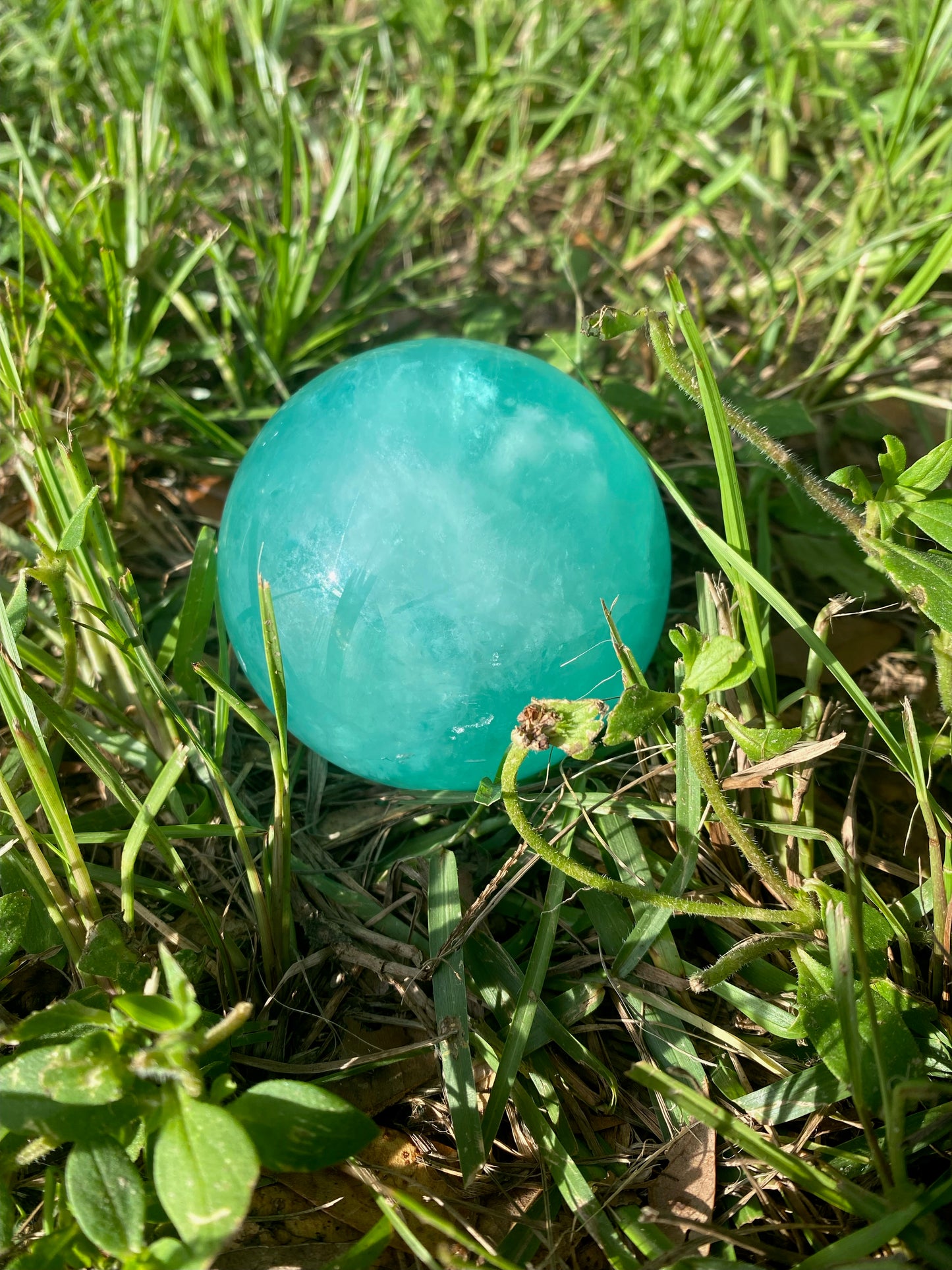 Green Flourite Sphere