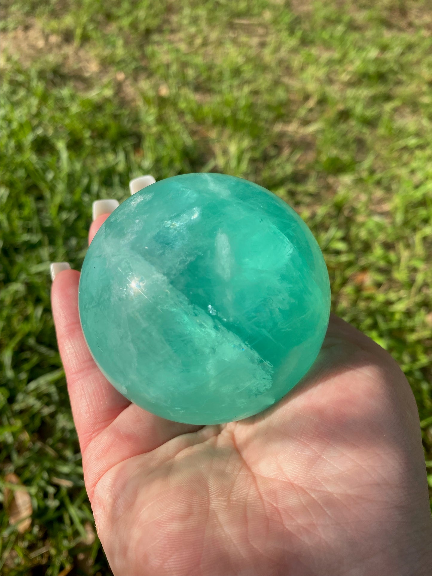 Green Flourite Sphere