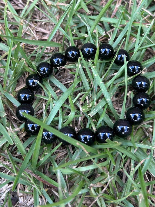 Rainbow Sheen Obsidian Bracelet